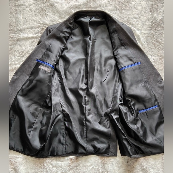 Kennith Cole Reaction Mens black/gray Suit Blazer size 40R - Picture 6 of 8